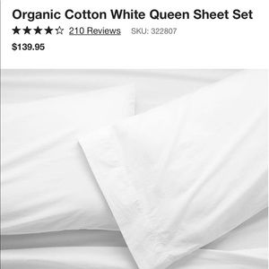 Crate&Barrel queen sheet set